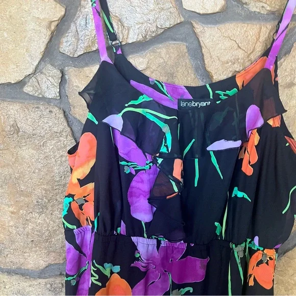 Lane Bryant Purple Maxi Sundress with Spaghetti Straps - Picture 7 of 16